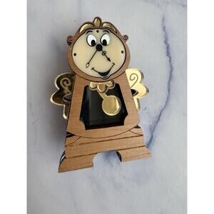 Cogsworth Interactive Acrylic Brooch Beauty And The Beast Undoubtedly Mad